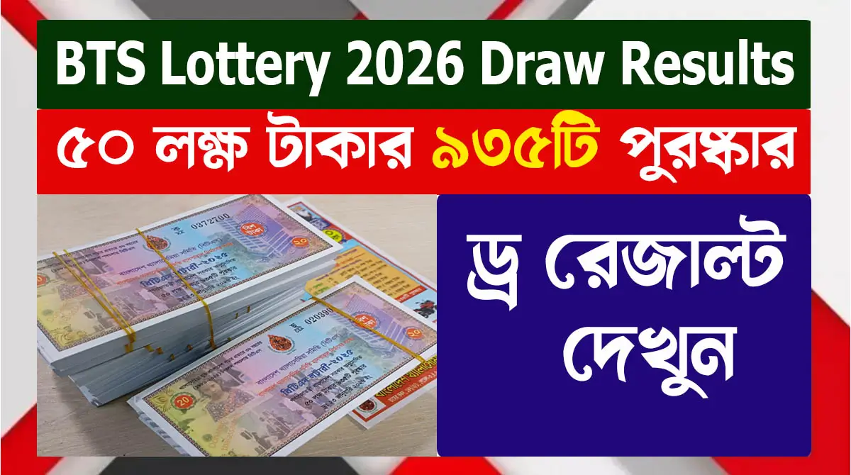 BTS Lottery Result 2026 Official Banner